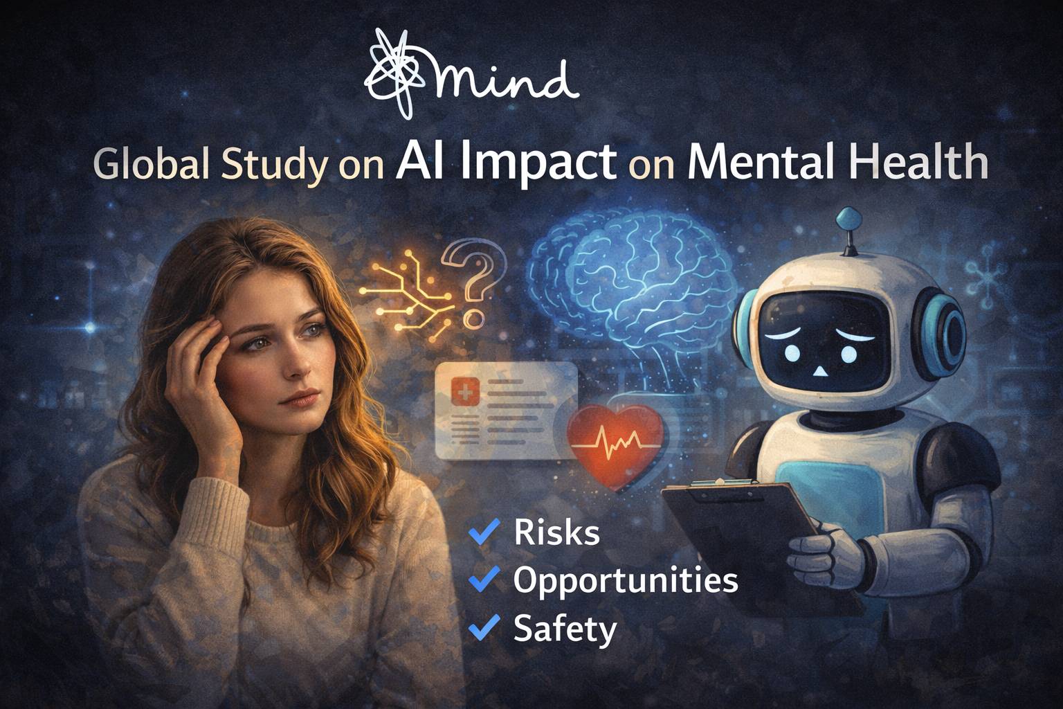 آغاز تحقیق جهانی یک‌ساله درباره تأثیر هوش مصنوعی بر سلامت روان