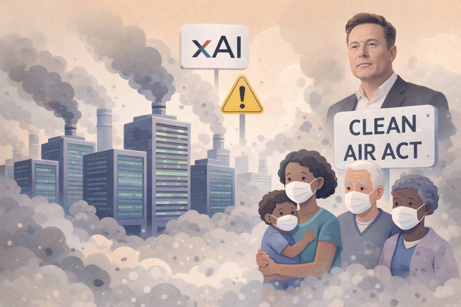 شکایت علیه xAI به‌دلیل آلودگی هوا در دیتاسنتر می‌سی‌سی‌پی؛ جدال جدید هوش مصنوعی و محیط‌زیست