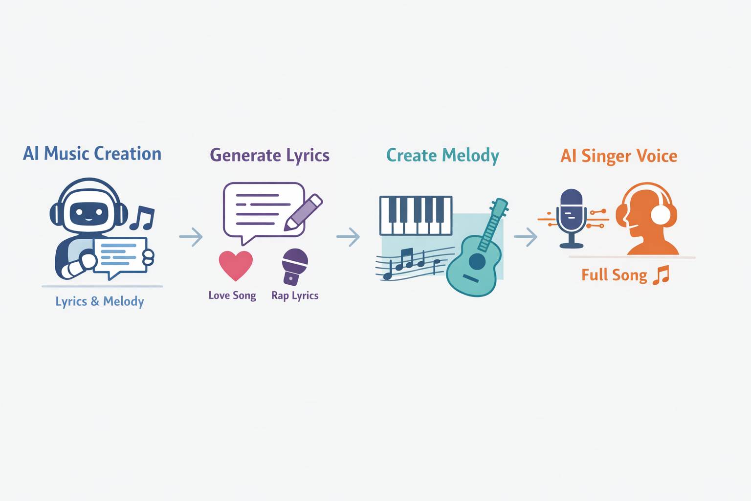 آموزش تولید موسیقی با هوش مصنوعی: از متن تا ملودی کامل
